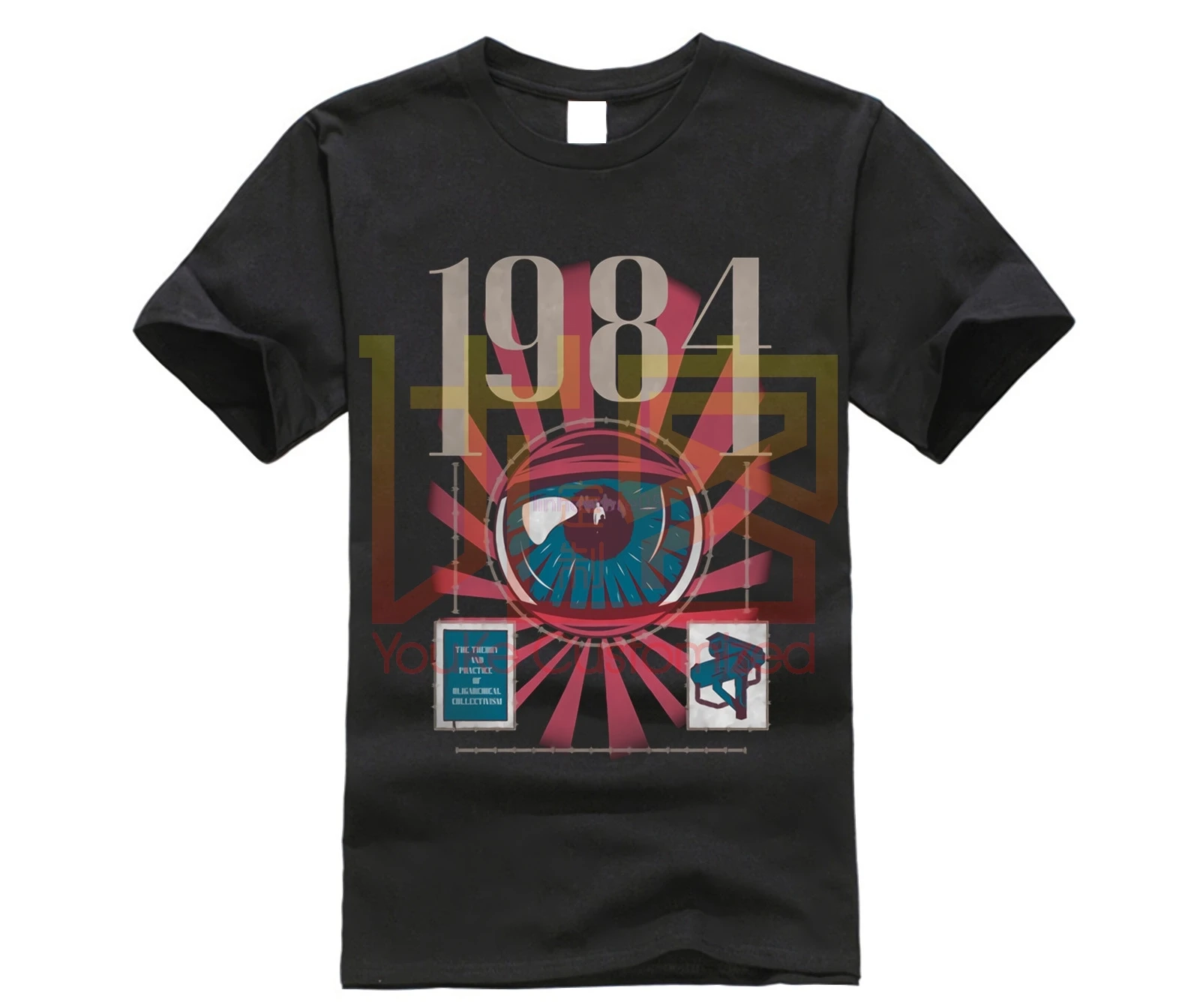 Мужская футболка летние футболки для мужчин Dystopia 1984 Ретро Метафизические