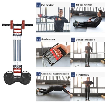 

Fitness Chest expander Home Indoor Gym Multi purpose Spring Resistance Abs