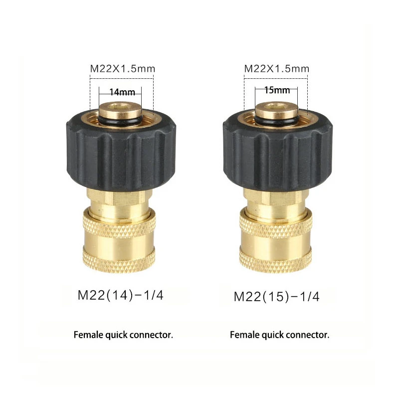 Adaptador de manguera de pistola de agua, conector rápido para Karcher Series 1/4, M22 anillo interno, accesorios de a de 14/15mm, 1 ud.|Lavacoches| - AliExpress