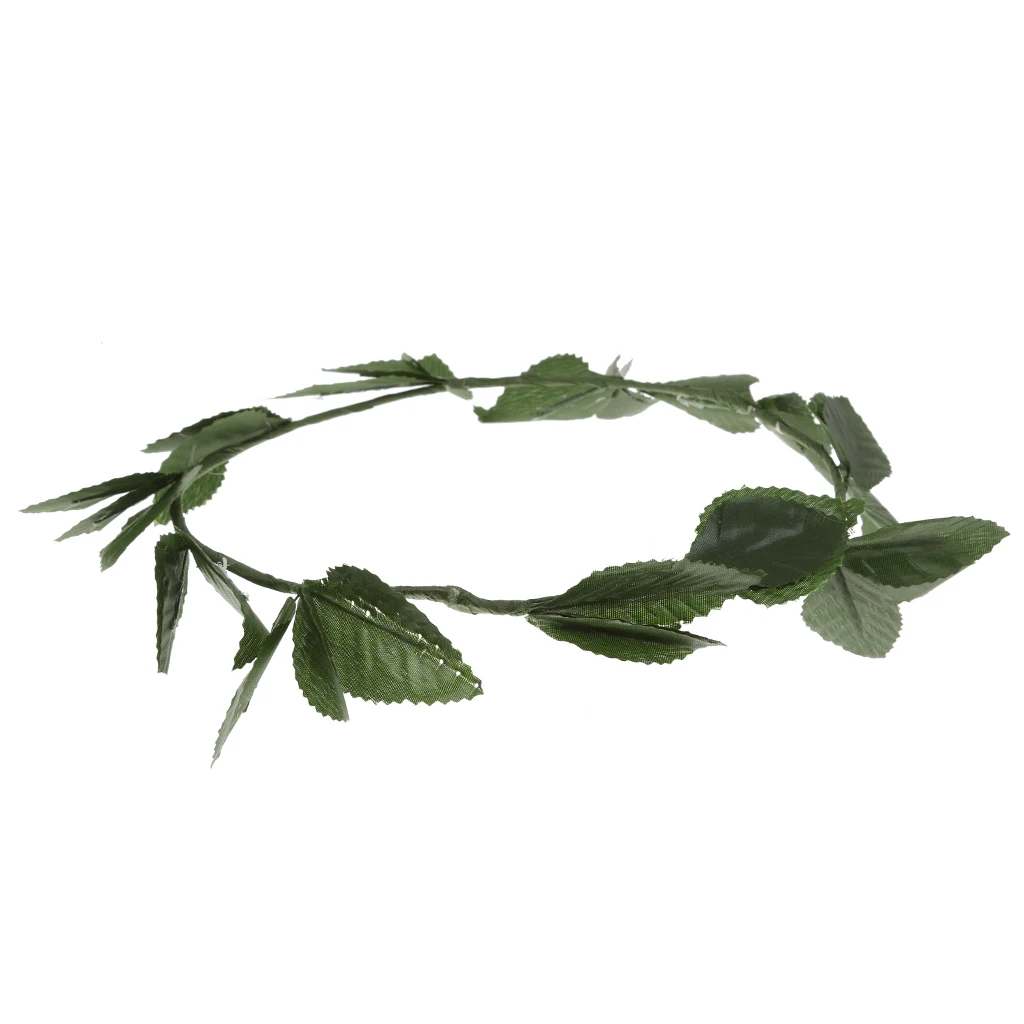 6 Pieces Green Leaf Roman Greek Goddess Laurel Wreath Fancy Dress Headbands