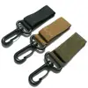 Outdoor Tactical Nylon Webbing Carabiners Hook Military Fans Key Chain Tactical Accessory Belt Sewing Bag Belt Quickdraw