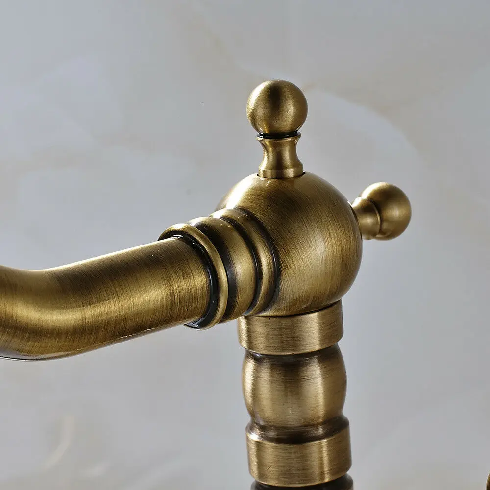 Brass old bathroom kunka carving faucet faucet faucet 360 round single handle faucet mixer