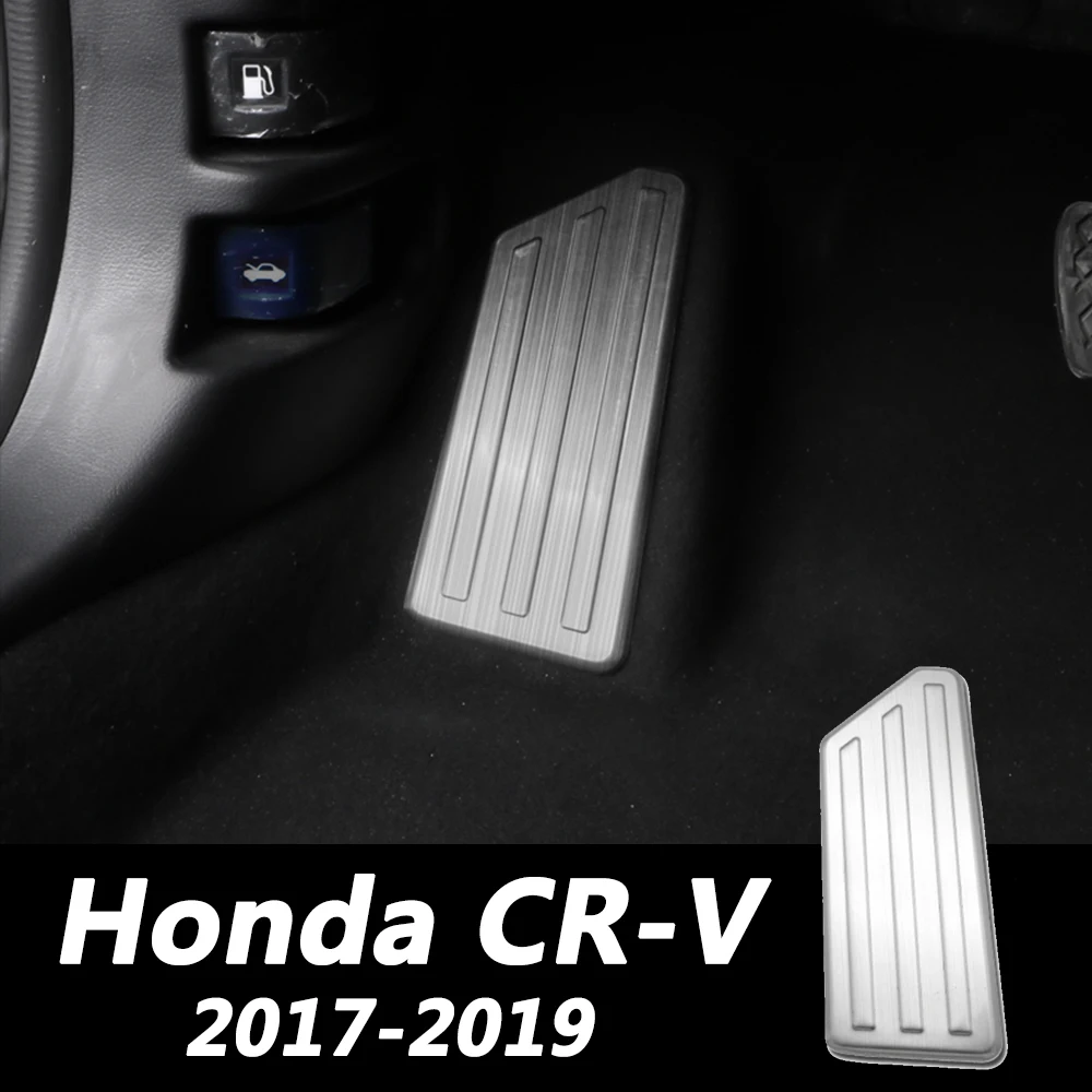 Автомобильная подпорка педаль для Honda CR-V CRV C RV Авто подставка для ног доска отделка серебро Роскошная декоративная панель аксессуары