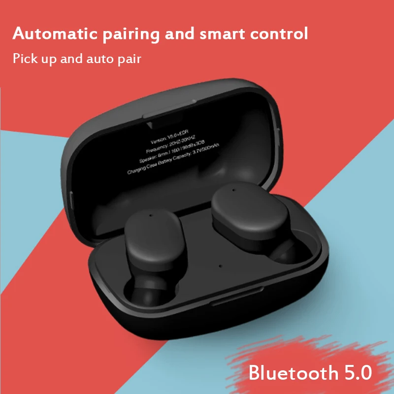 

W11 TWS Bluetooth Earphone Wireless Earbuds auto connect Portable Earpieces Mini Sports Headset music walkman for all phones
