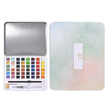 

Pearlescent Solid Pigment Art Stationery Gouache School Beginners Watercolor Paint Student Portable Children Gifts Professional