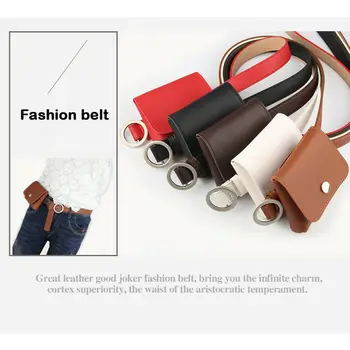 

2019 NEW Fashion Women's Belt Bag PU Leather Portable Fanny Pack solid British Style Waist Pack purse