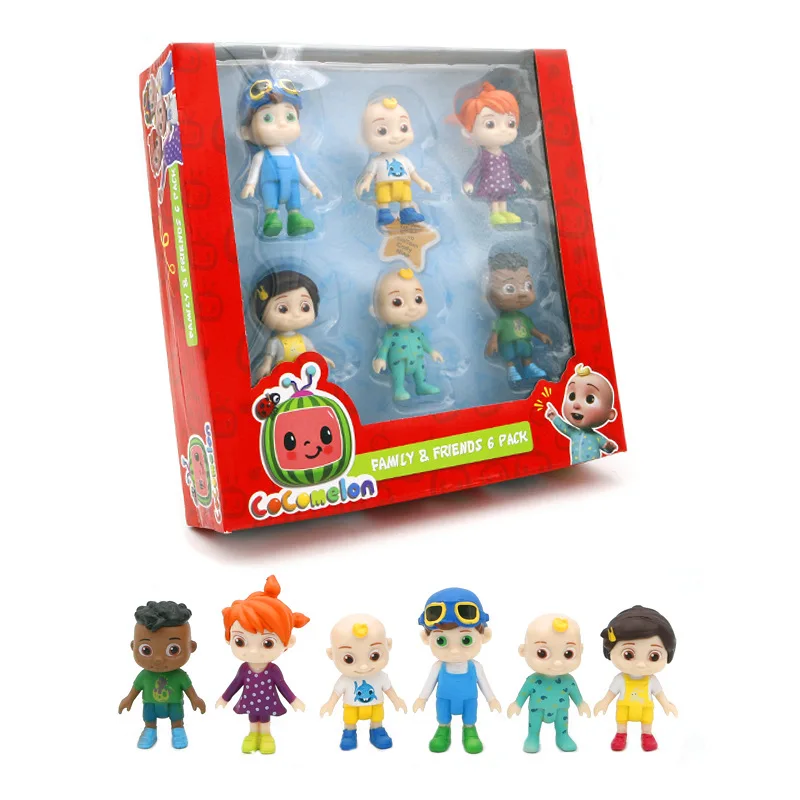 Cocomelon Family & Friends 6 Pack Figure Play Set Toy Collection Baby Kids Toy 