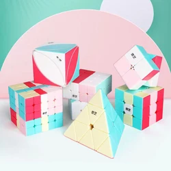 Qiyi 3x3x3 antiestresse cubo mágico velocidade profissional cubo mágico 4x4x4 5x5x5 puzzle jogos neon cubo brinquedos educativos para crianças