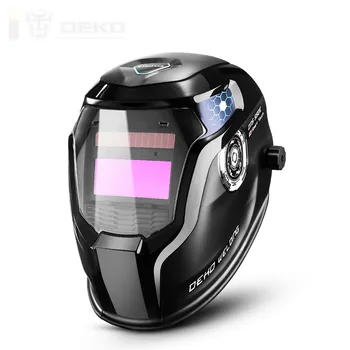 

Solar Power Auto Darkening Welding Helmet W/ Wide Shade Range 9-13 Replaceable Battery Lens Welding Mask For Tig Mig Mma