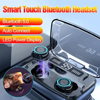 

TWS Wireless Earphones Touch Control Bluetooth 5.0 Earphone Noise Cancelling Wireless Headphones HIFI Stereo Bluetooth Headset