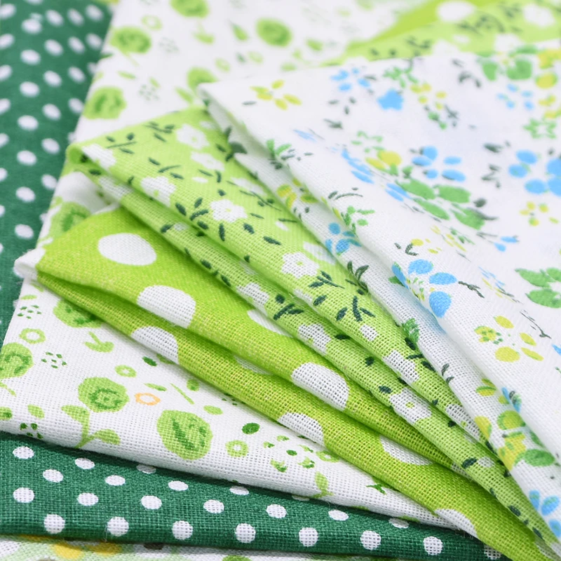 7pcs 25*25cm Cotton Fabric Printed Cloth Sewing Quilting Fabrics for Patchwork Needlework DIY Handmade Accessories
