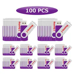 Clé USB 100 rotative en métal de 128 mo, support à mémoire suffisante pour PC, Macbook, tablettes, voiture Studio, stockage de données, 2.0 pièces 