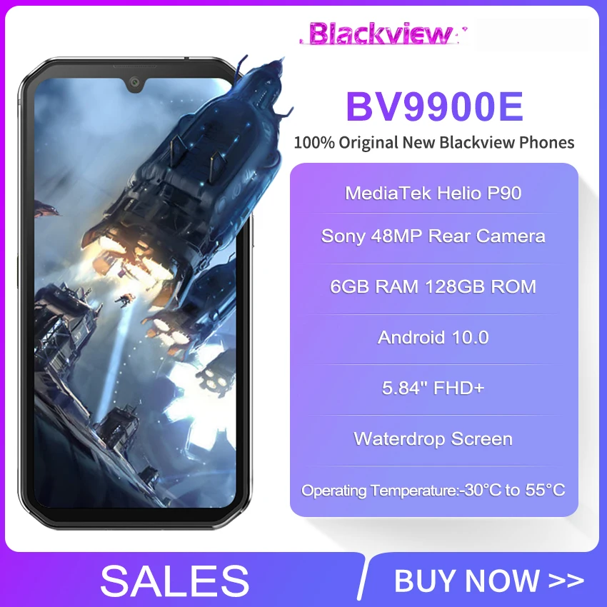 cellphones android Blackview BV9900E IP68 Waterproof Smartphone 6GB 128GB Helio P90 Rugged phone 4380mAh 48MP Camera NFC Android 10 Mobile Phone android umx cell phone