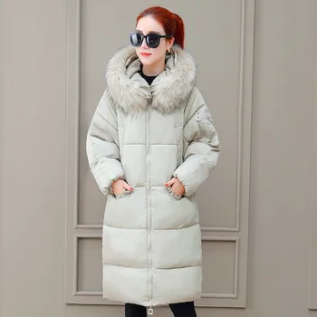 

Women's Jacket Winter Faux Fur Pakas Hooded Women's Down Jacket Warm Coat Winter Jacket Windbreaker parkas Casaco Feminino L918