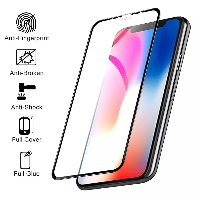 

Explosion Proof Screen Protector Flexible Film for iPhone Xs Max XR Xs Nano Microcrystal Glass Film For iPhone 7 8 6 6s Plus