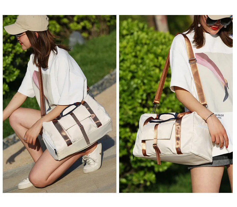 Sports Gym Bag Women's Yoga Bag Wet And Dry Separation Shoes Swimming Training Package Men's Cylinder Short Trip Hand Travel Bag