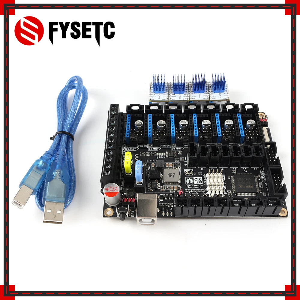 S6 V1.2 доска 32 бит плата управления MX разъем VS F6 SKR V1.3 с 4 шт. TMC2209 V3.0 Драйвер шагового