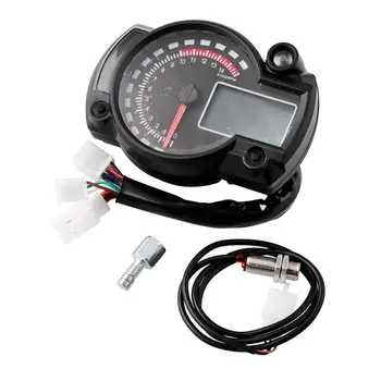 

Motorcycle Modified Accessories Motorcycle Universal Instrument Waterproof Lcd Digital Odometer Speedometer