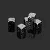 5 Pcs/Pack 13mm Metal Dice Gold/Silver Color 6 Sided Square Point Dice for Family Party KTV Board Games Desktop Game Toy Gift 4