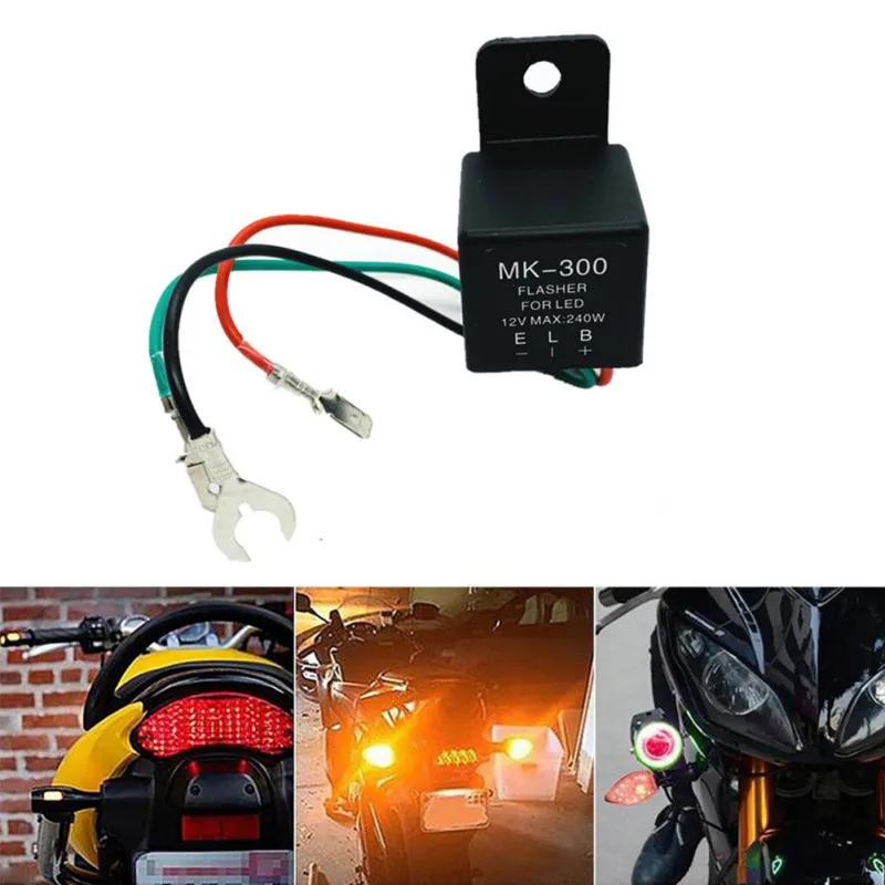 

Universal 3-PIN Automobile And Motorcycle Flasher Led Turn Signal Three-line Flasher
