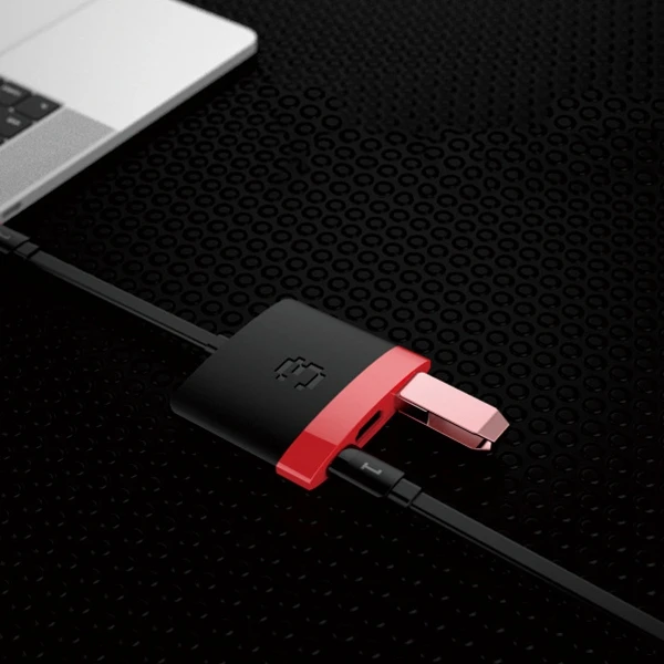 AAAJ-3 в 1 Thunderbolt 3 usb-хаб type C к HDMI 4K 60HZ USB3.0 PD 60W быстрая зарядка для Macbook Pro samsung S9 S10 huawei Mateb