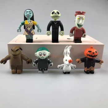 

Anime The Nightmare Before Christmas Jack skull pumpkin 7pcs/set PVC Action Figure Toys