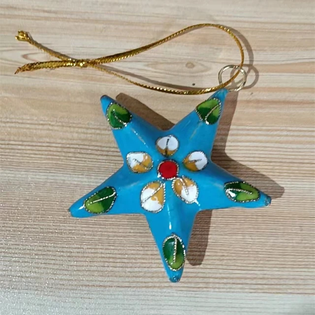 Colorful Cloisonne Enamel Star Flower Charm For DIY Jewelry Making