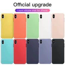 Силиконовый чехол для iPhone 7 8 6, Твердый Мягкий ТПУ чехол для iPhone 7 8 6 6 Plus Xs X XS Max Xr простой, матовый Capas
