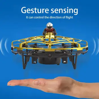 

NEW Gesture Induction Flying Saucer UFO Induction Vehicle Suspended UAV Toy Hand Toss Plane UVA Christmas Toys for Children