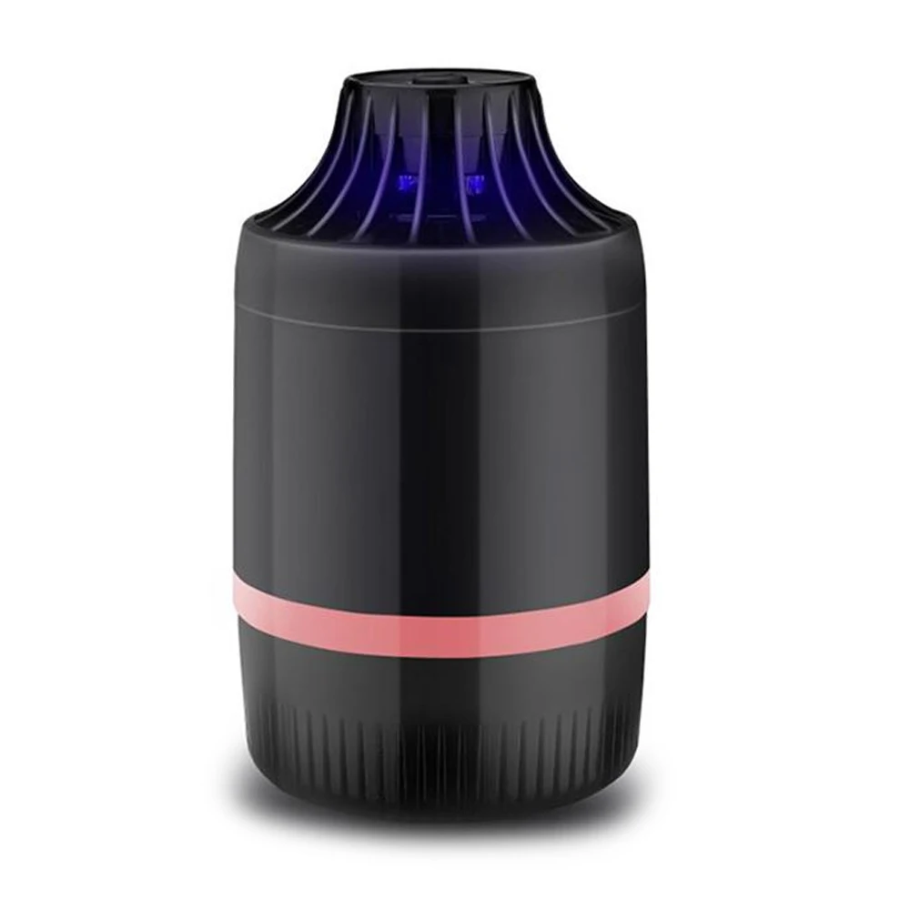 Black Zapper Москитная лампа USB светодиодный Ловушка свет летающие насекомые мотыльки убийца Voiceless электрическая антимоскитная лампа креативный 5 Вт вредитель жук - Цвет: Black