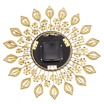 

Metal Artificial Crystal Diamond Large Wall Clock Home Room Decor No Battery For Housewarming, Holidays High Quality