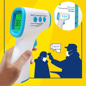 

Non Contact Digital IR Infrared Forehead Thermometer Adult /Kid Body Temperature Measurement Fever Alarm and Memory Function