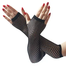 New Fashion Neon Fishnet Fingerless Long Gloves Leg Arm Cuff Party Wear Fancy Dress for Womens Sexy Beautiful Arm Warmer
