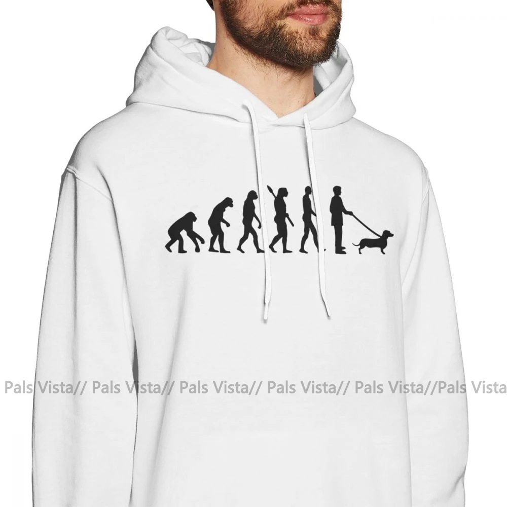 Teckel худи Evolution Dachshund толстовки повседневные Большие размеры пуловер худи длинные синие зимние хлопковые уличные мужские толстовки