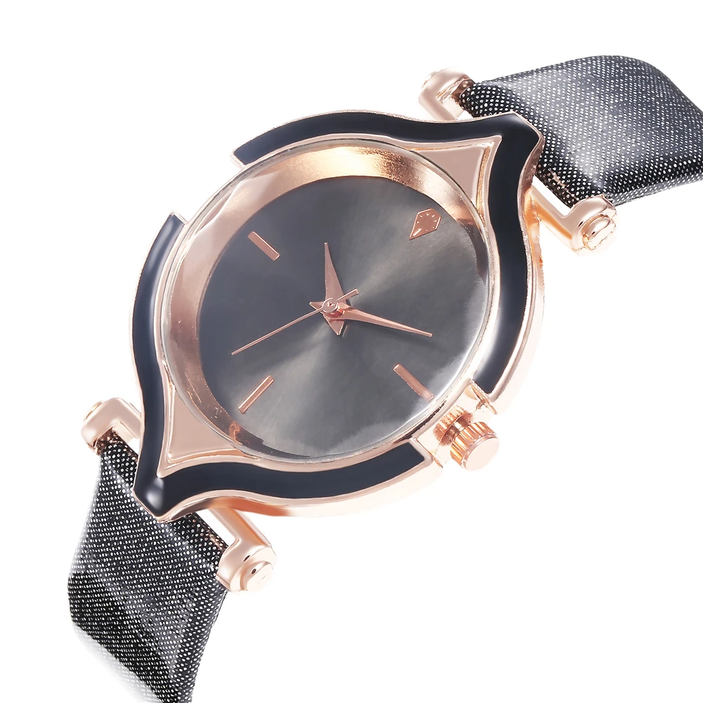 Новые простые маленькие Модные кварцевые часы Изысканные женские часы Популярные Брендовые повседневные кожаные часы Ретро Женские кварцевые наручные часы