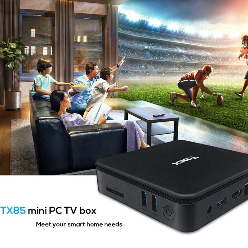 TX85 Мини ПК 1080P HD Windows 10 для ТВ приставки Atom X5 Z8350 4G 64G память 2 + 5 8G двойной Wifi