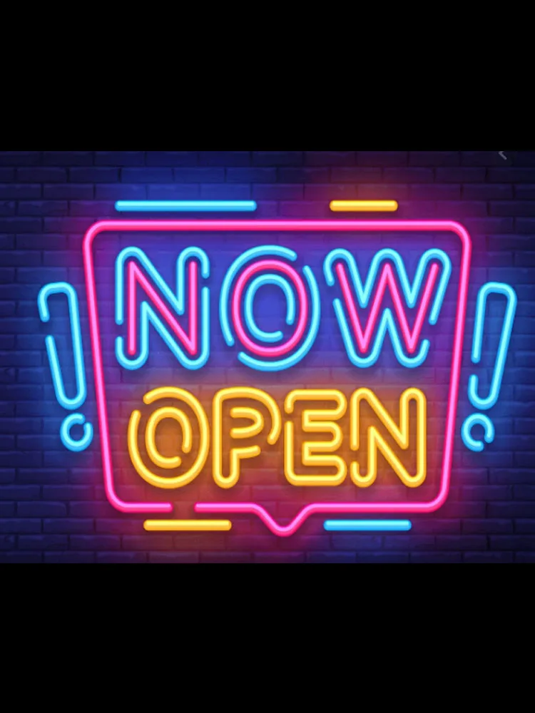Неоновая вывеска на данный момент открытый коммерческий пивной бар декоративная