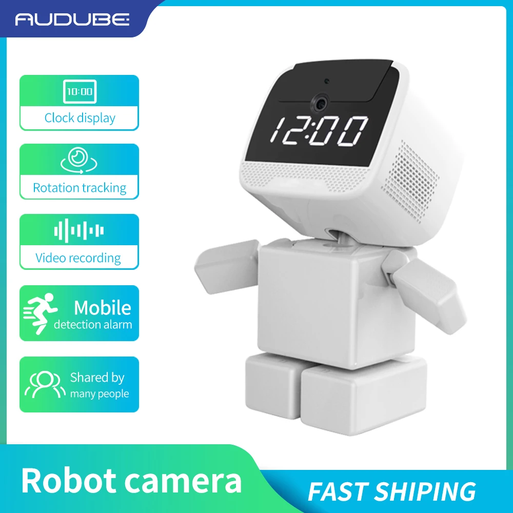 Indoor Smart Home Robot Intelligent Auto Tracking Surveillance CCTV Camera Cute Bear Shape | Безопасность и защита