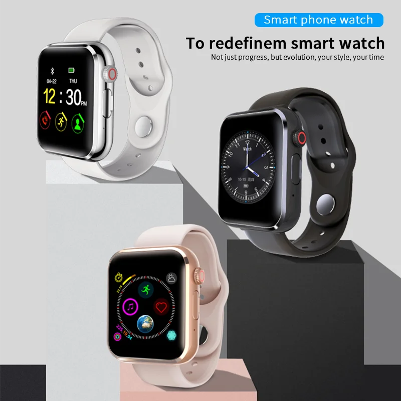 New Smart Watch KY001  Women big screen men Sport Fitness Bluetooth Smartwatch Phone Music player SIM TF Card for iOS Android