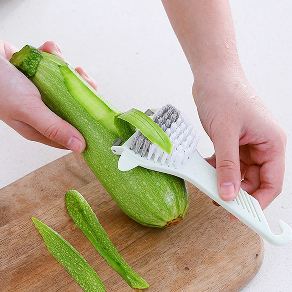 2 шт. Овощечистка щетка безопасный шик хороший кухонный инструмент очиститель