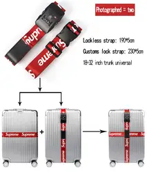 Багажный ремень поперечный ремень 230 см Регулируемые дорожные аксессуары для чемодана полиэстер таможня TSA Пароль замок Пряжка багажный