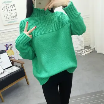 

2020 Fashion autumn and winter new large size sweater thin women's sweater Black
