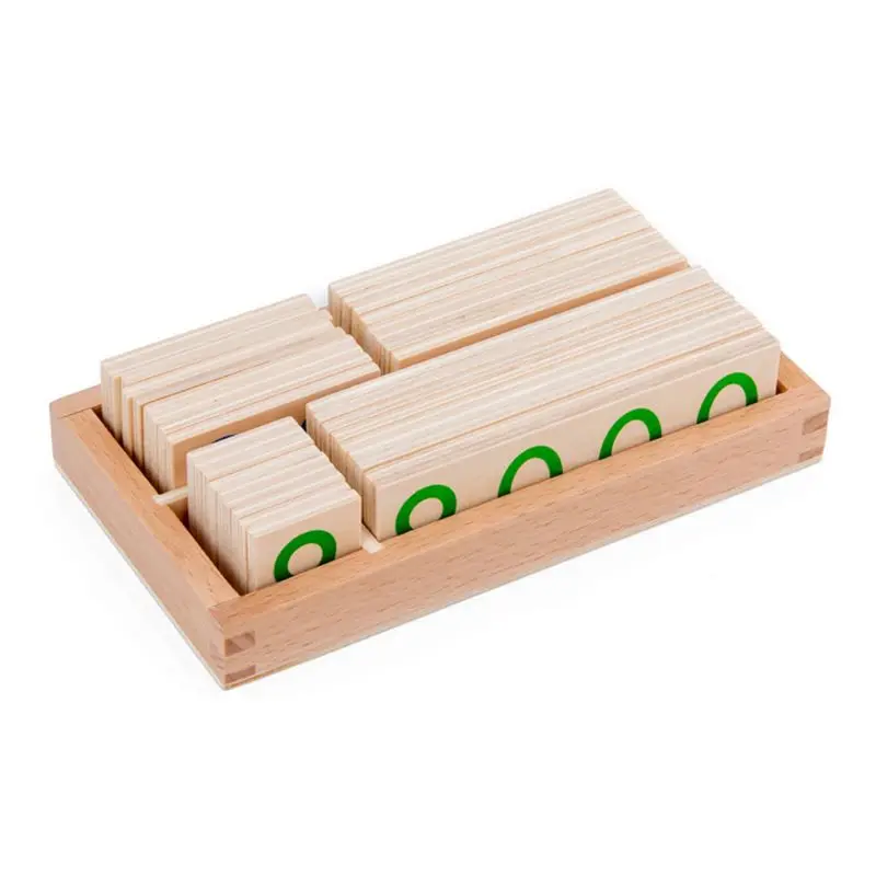 Children Wooden Number 1-9000 Cards Montessori Toys Early Math Education for Kid