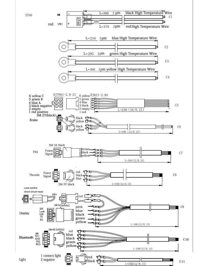 18 Mosfet контроллер KT подходит для 48V 1500/2000 ваттовый мотовелосипед; безщеточный безредукторных мотор для центрального движения двойной режим/Синусоидальная волна, фара для электровелосипеда в ключевой программист