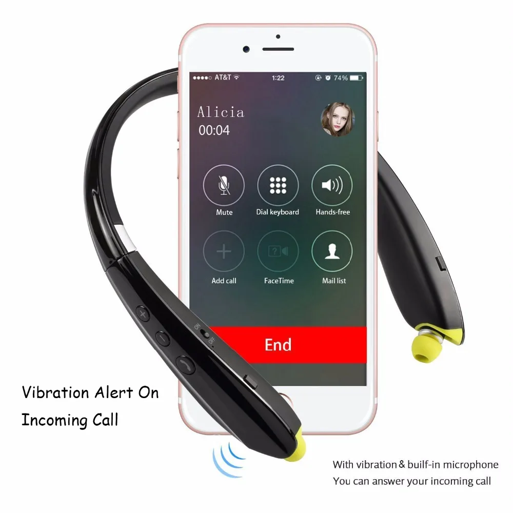 Bluetooth 5,0 беспроводные наушники радио mp3-плеер наушники ожерелье спортивные наушники бег Bluetooth гарнитура с микрофоном
