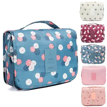 

Women Travel Cosmetic Make up Bags Hanging professional Wash Toiletry bag Daily Supplies Hanging Toilet Organizer Bag Portable