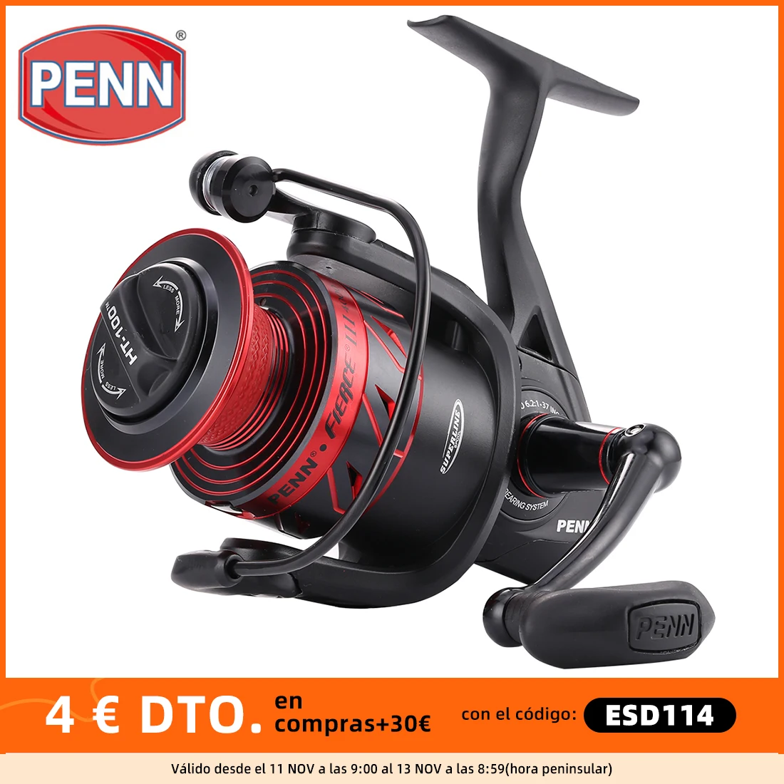 PENN FIERCE III FRC 2000-8000 Spinning Fishing Reel 4+1BB Full Metal Body Saltwater Reel Superline Spool Fishing Tackle