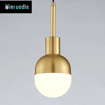 

Nordic Postmodern Hanging Light Luxury Copper Pendant Light for Dining Room Bar Bedroom Restaurant Bedside Luminaires Suspension