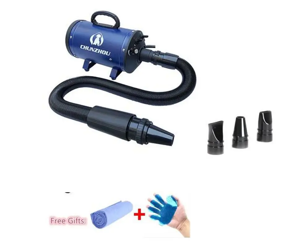 EMS Free font b Pet b font Blowing Machine Mute High Power Hair Dryer Professional Big