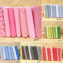 7 шт./компл. цветочный принт для шитья Лоскутная Ткань Материал хлопчатобумажной ткани ручной работы Винтаж смешанные Стиль лоскутное шитье 25*25 см